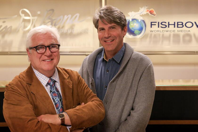 FishBowl Worldwide Media Chief Executive Bruce Gersh, right, has exited the production company he founded with veteran TV producer Vin Di Bona.