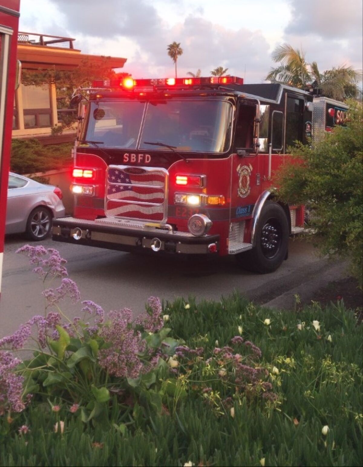Firefighters were alerted of the blaze at 6:21 p.m. Saturday, April 18.