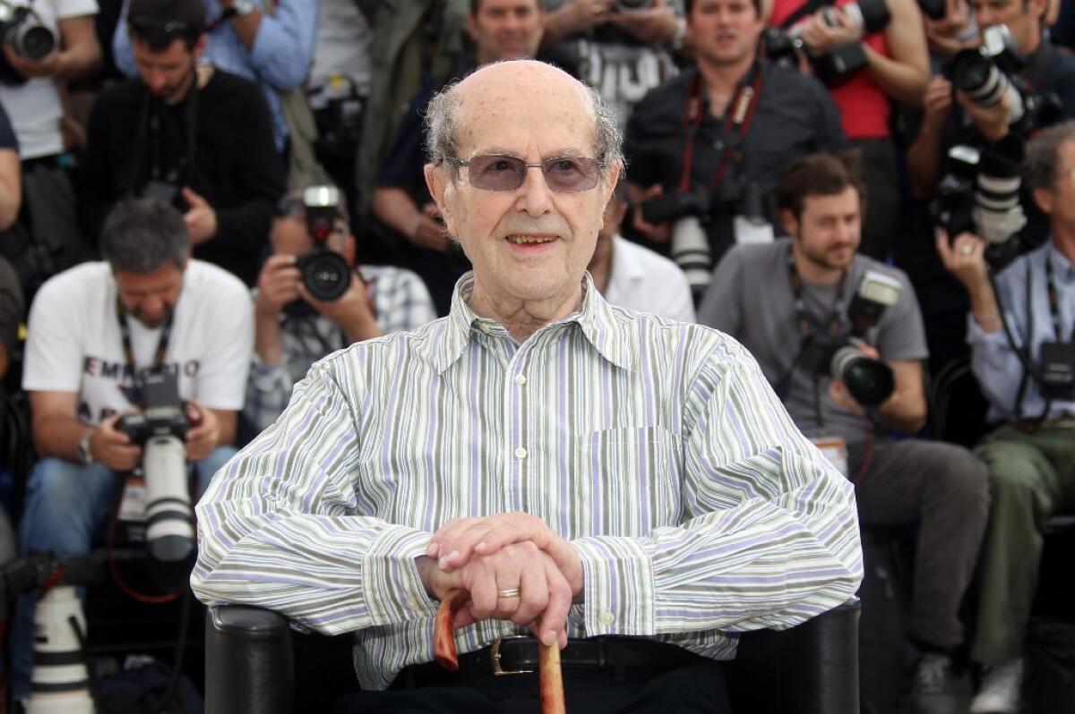 Portuguese director Manoel de Oliveira was 102 when he was at the Cannes festival in 2010 for the showing of his film "O Estranho Caso de Angelica" ("The Strange Case of Angelica").