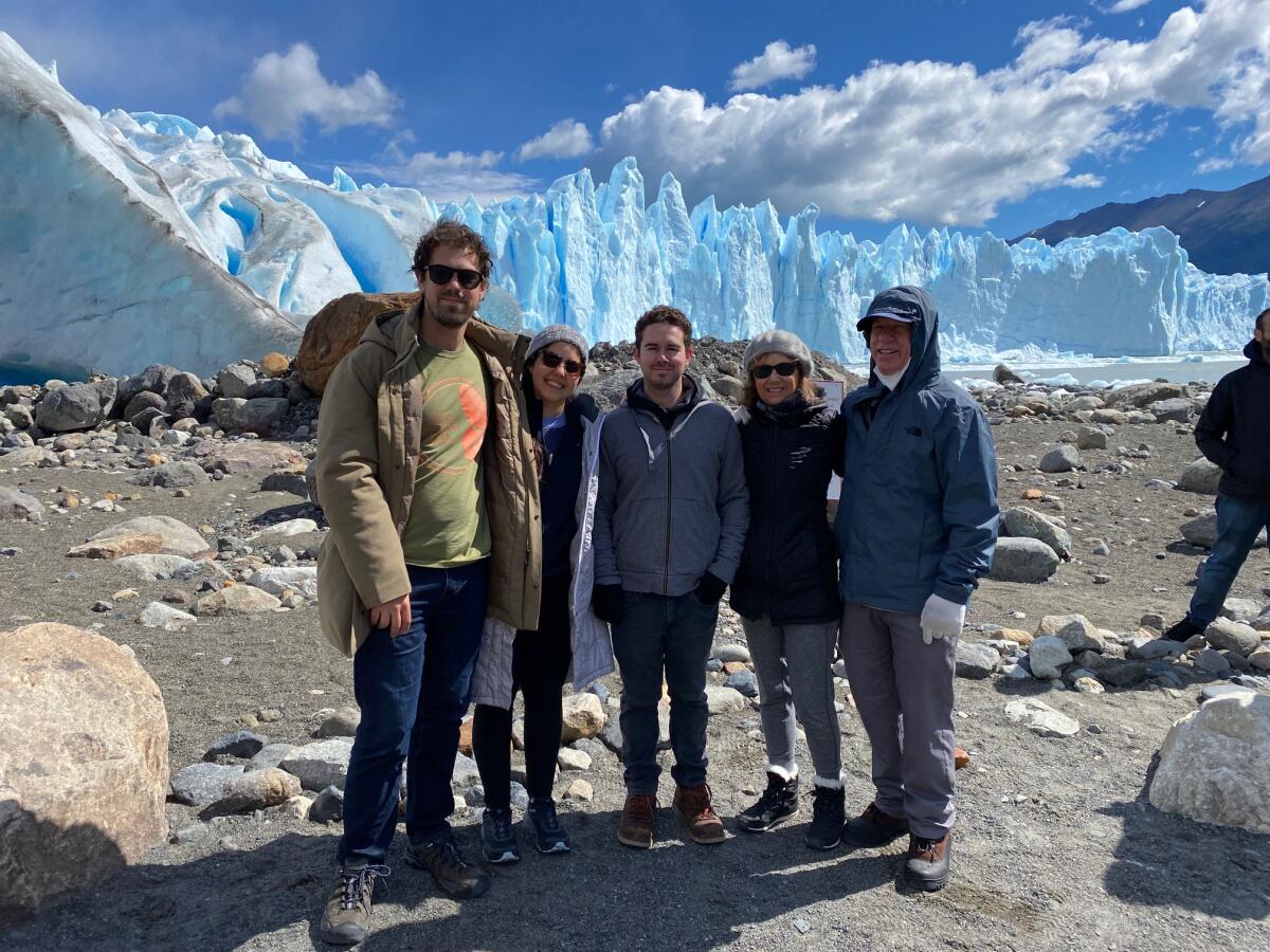 Patrice Apodaca's family in Patagonia.