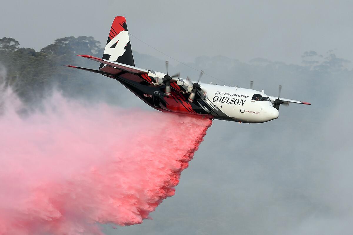 Three Americans died when a C-130 Hercules water-bombing plane crashed 