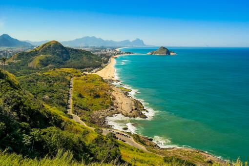 A photo of Grumari Beach in Rio de Janeiro, Brazil.