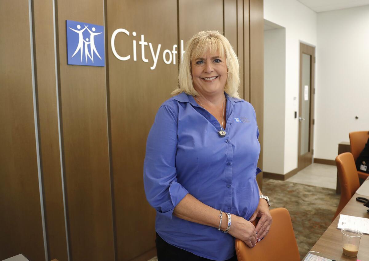 Newport Beach resident Tiffany Yuhas is a receptionist at the City of Hope Newport Beach.