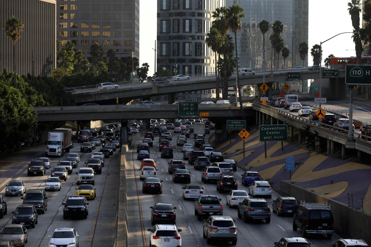 Congested L.A. freeway