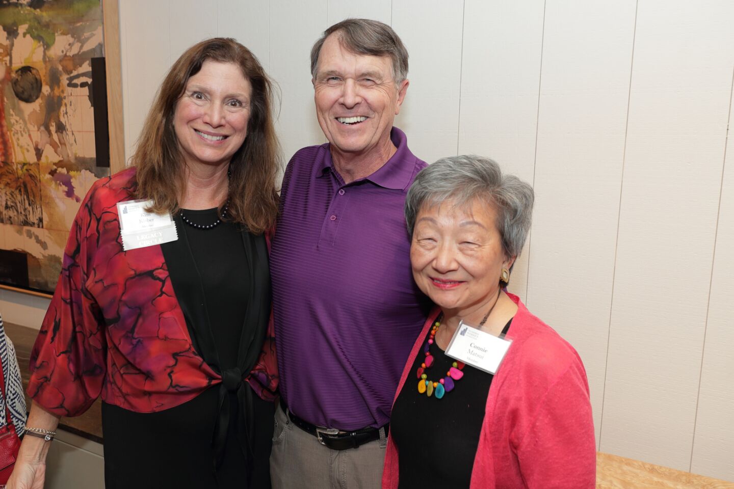 Kim Kleber with hosts Bill Beckman and Connie Matsui