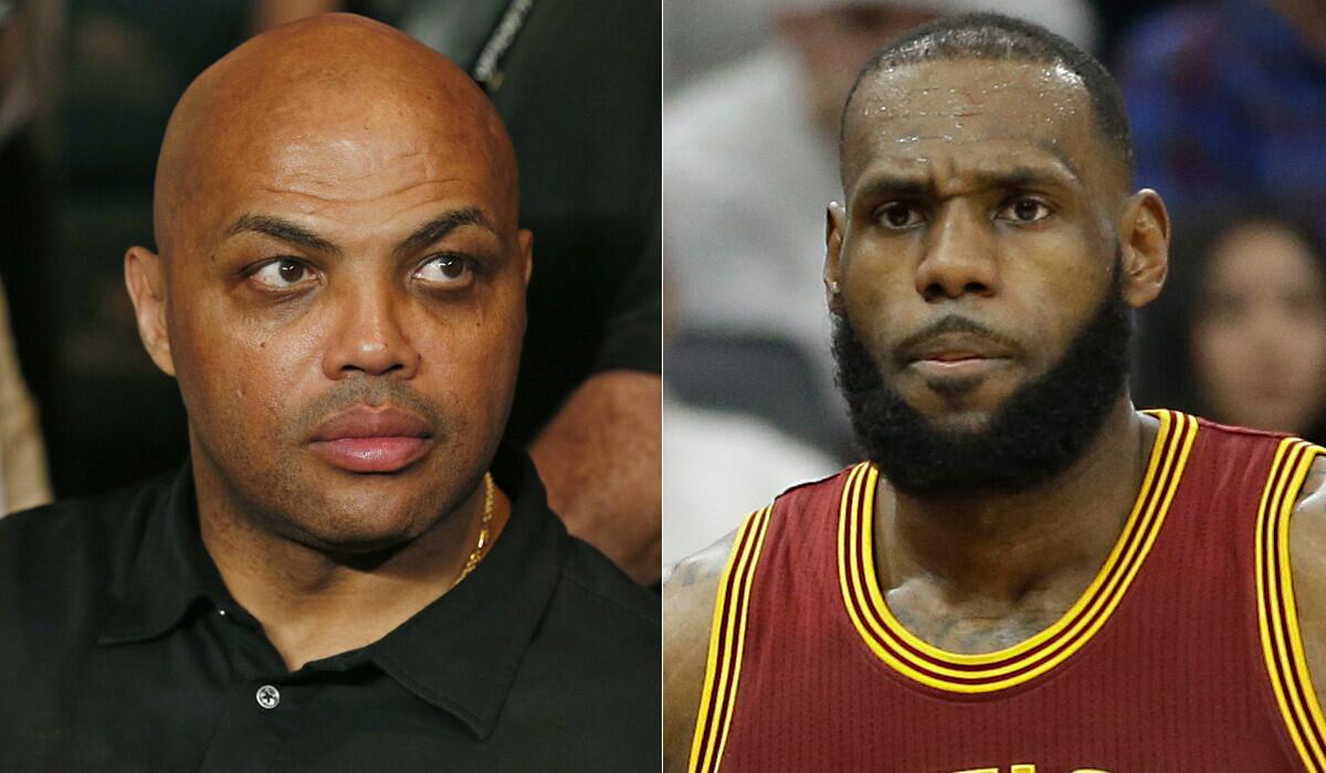 LeBron James, right, went on a rant Monday night about recent criticism from NBA analyst Charles Barkley.