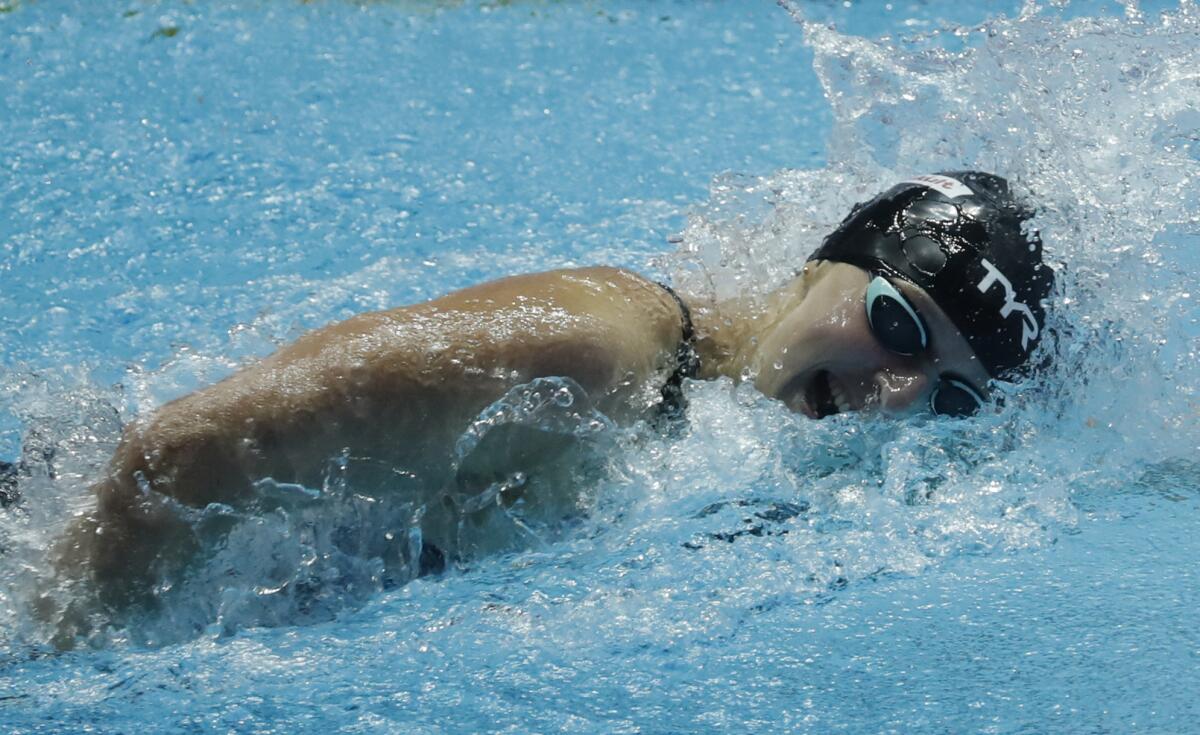 Katie Ledecky of the U.S. at the world championships in South Korea