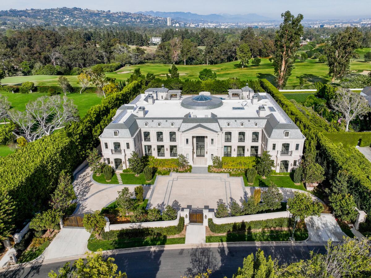 A French chateau-style mansion in Holmby Hills. 