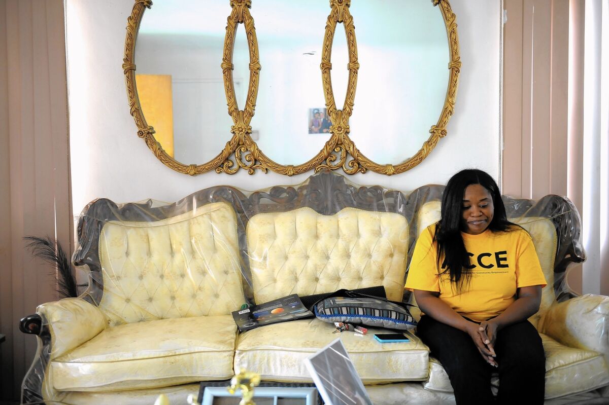 Lekecia Dukes is a single mother who earns $9 an hour as a caregiver. Her employer is based outside L.A., but most of the work she does is inside the city limits -- qualifying her for the city's proposed wage increase to $15 an hour.