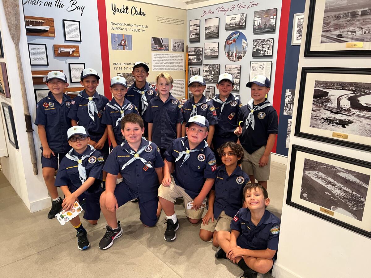 Scouts are regular visitors to Balboa Island Museum.