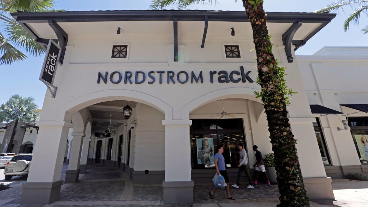 Nordstrom's discount stores, called Nordstrom Rack, have been faring better than its department stores.