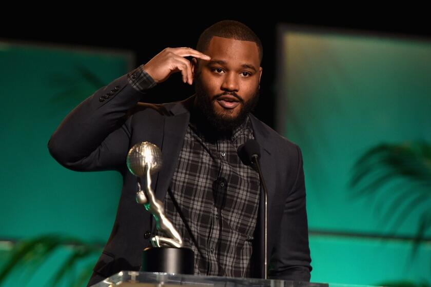 "Creed" director Ryan Coogler, shown at the NAACP Image Awards in February, will not be attending Sunday night's Oscar ceremony.