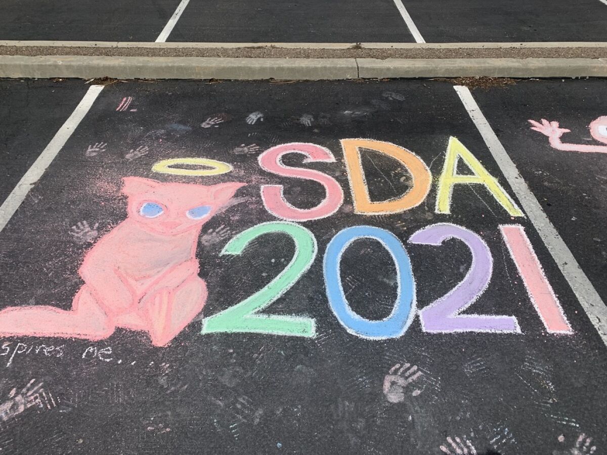 A SDA senior's Chalk the Lot illustration.