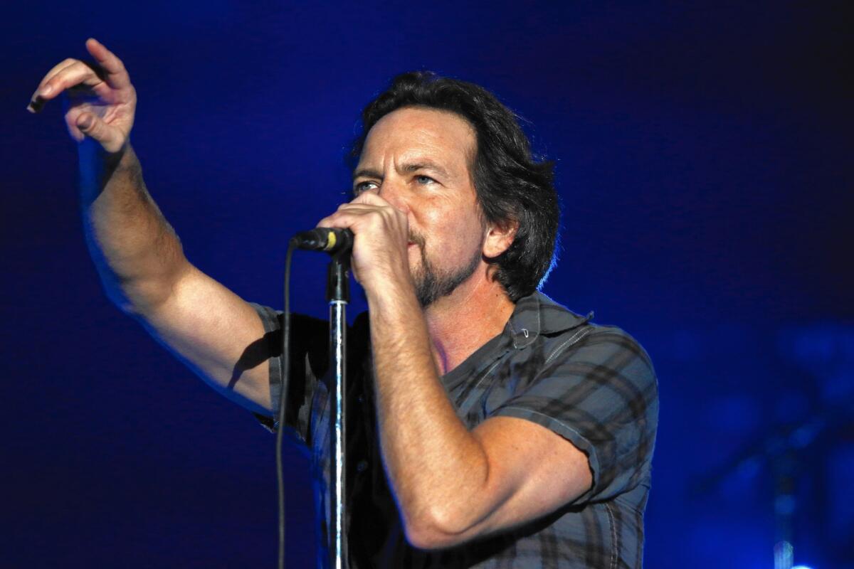 Eddie Vedder will perform during the first night of the Ohana Music Festival.