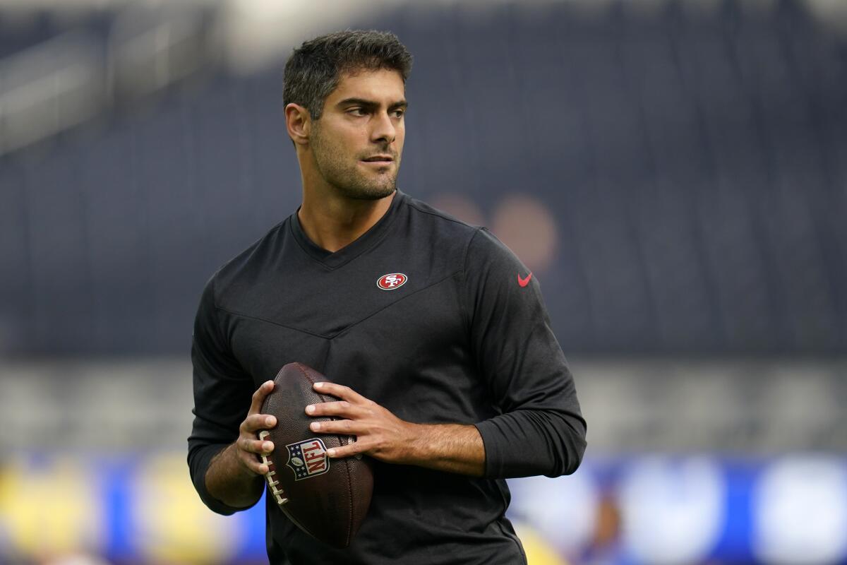 Garoppolo heads long list of QBs on move in free agency - The San Diego  Union-Tribune