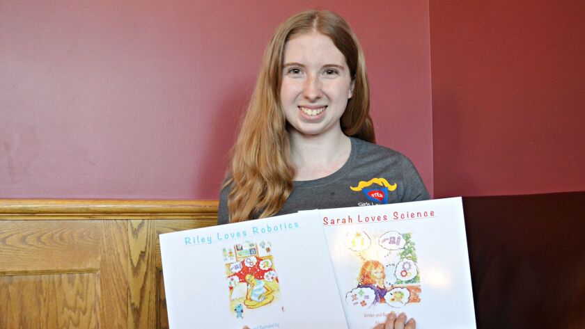 Nikki Arm, 18, of Carlsbad, has written children’s books focused on STEAM and empowering young girls to become interested in the field.