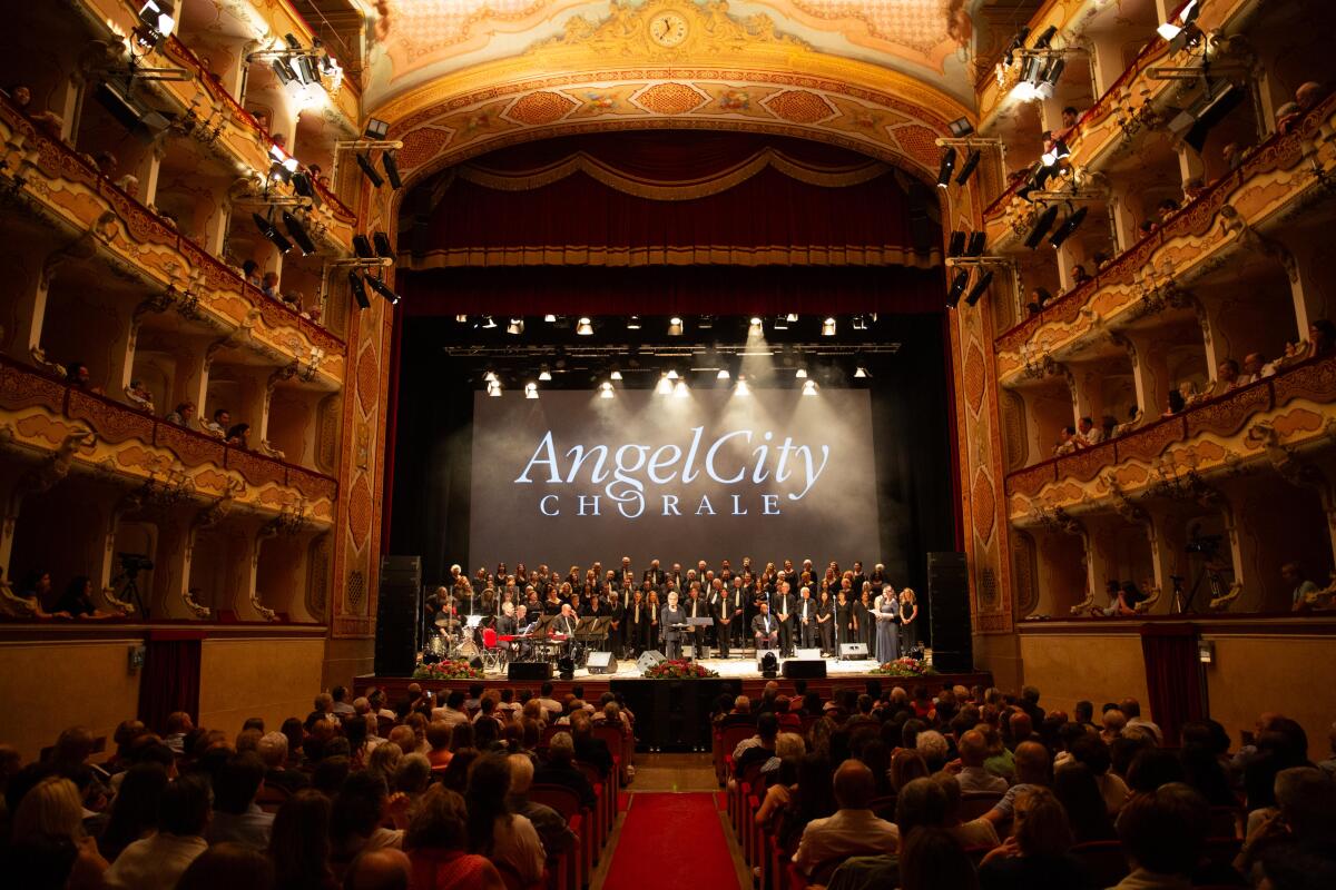 The Angel City Chorale in Treviso, Italy.