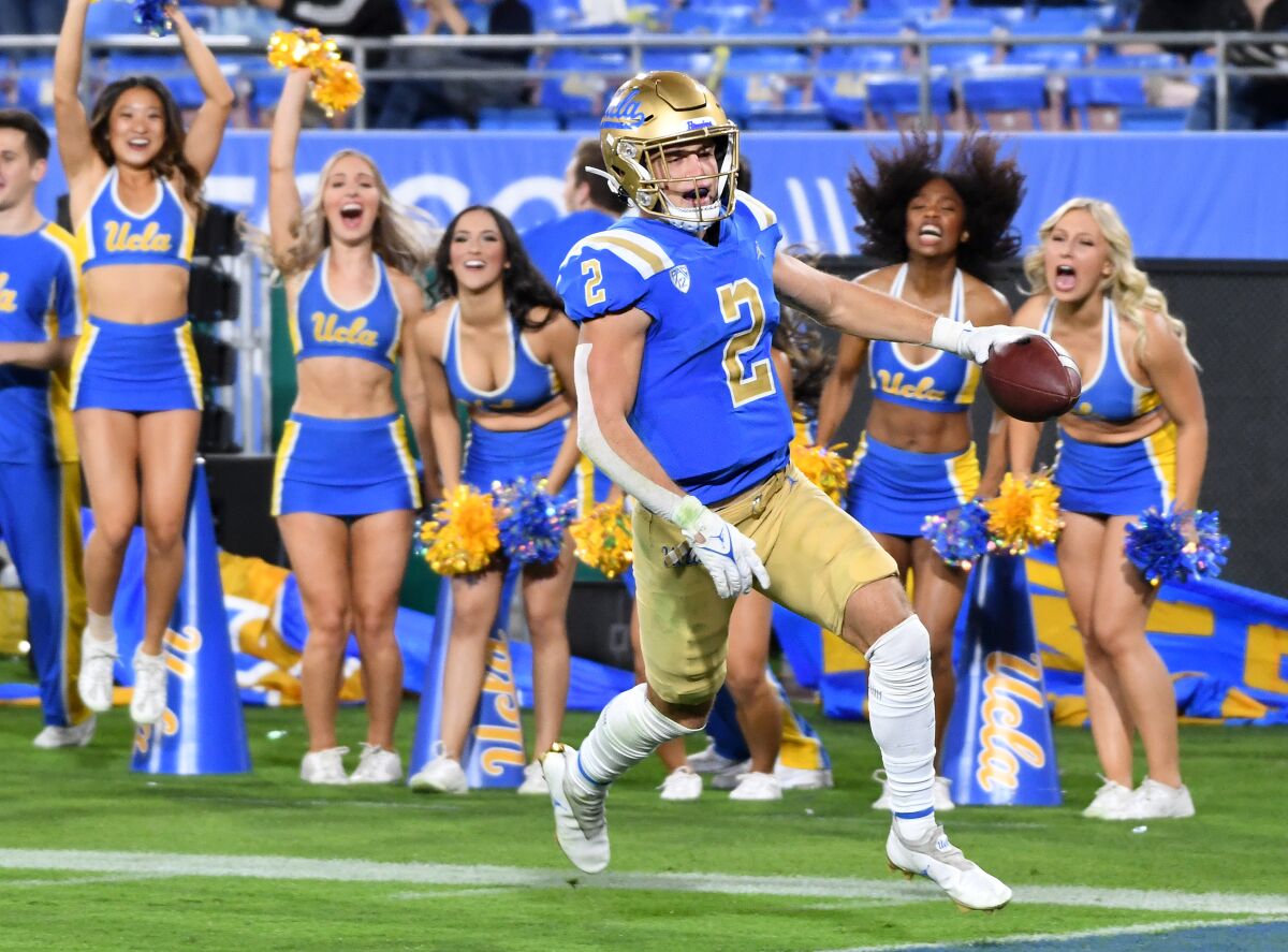 UCLA receiver Kyle Philips beats the Colorado defense on a punt return.
