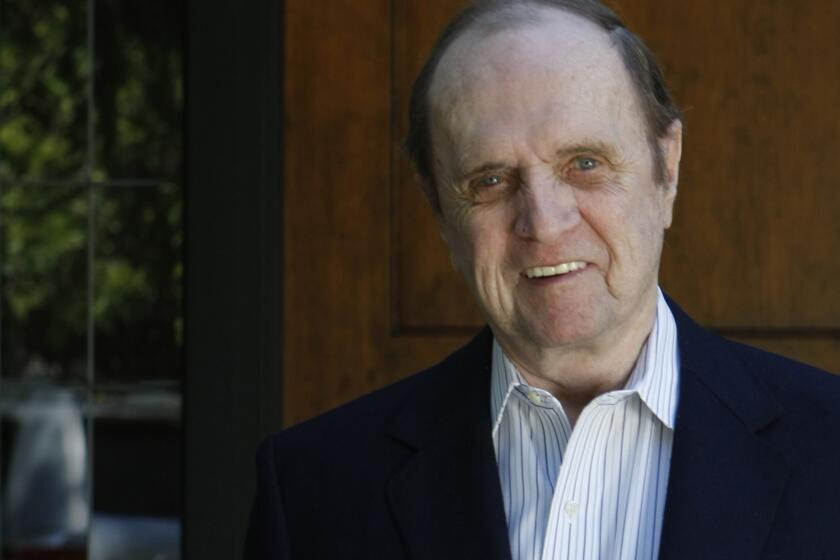 The star of the classic TV sitcom "The Bob Newhart Show" poses for a portrait at his home in Los Angeles.