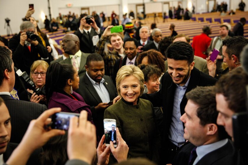 Hillary Clinton visits Flint, Mich., on Sunday.