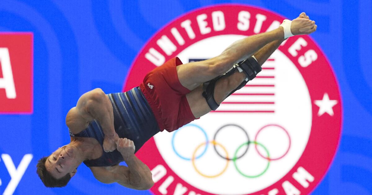 Brody Malone continues to defy expectations with strong start at gymnastics trials