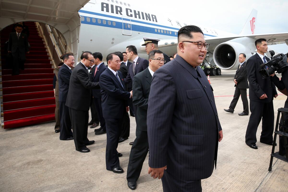 North Korean leader Kim Jong Un arrives Sunday in Singapore.