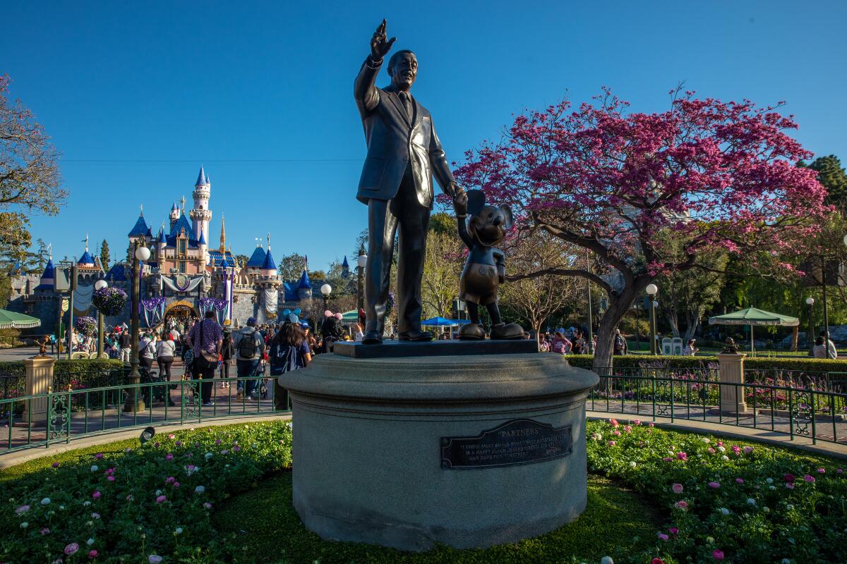 Disneyland in March.