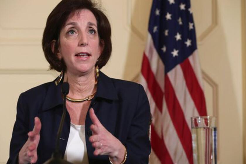 Roberta Jacobson, assistant secretary of State for Western Hemisphere Affairs, answers reporters' questions in English and Spanish during a news conference in Havana in January. She led a U.S. delegation in meetings with Cuba that could restore diplomatic ties between the two countries.