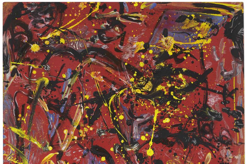Jackson Pollock, "Red Composition (Painting 1946)", Oil on Masonite, 19 1/4 x 23 1/4 in.