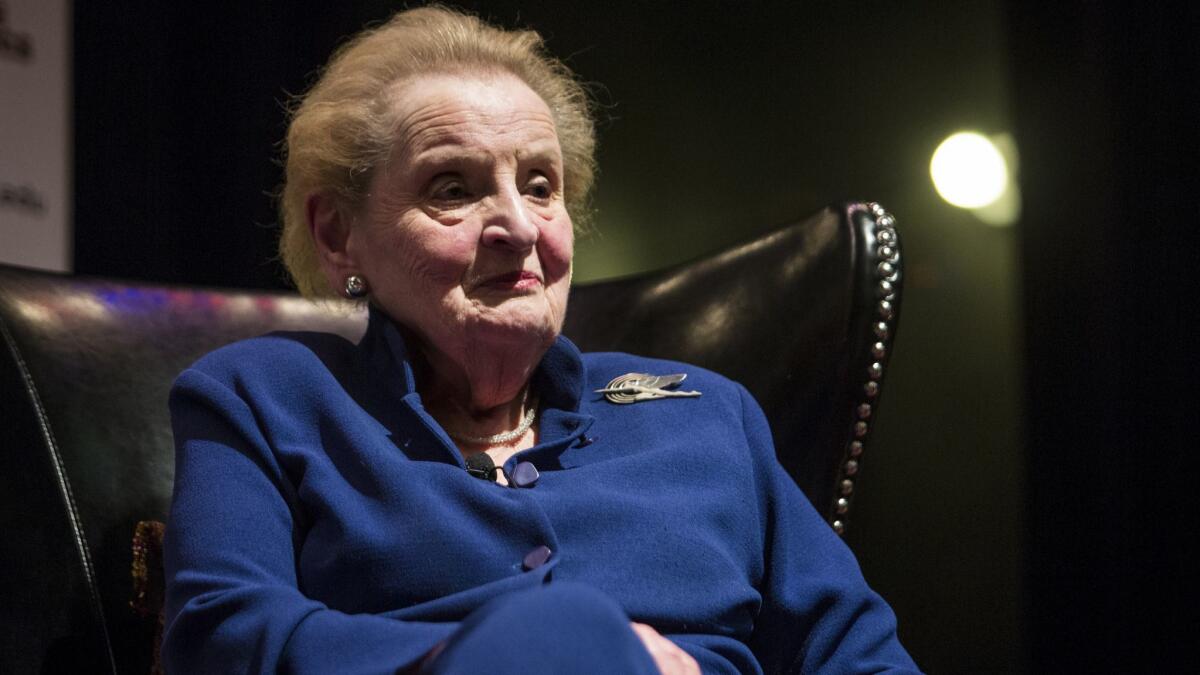 Former U.S. Secretary of State Madeleine Albright's book "Fascism: A Warning" is in its third week on the bestseller list.