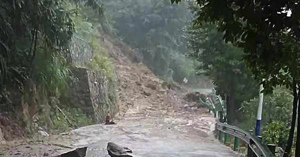 11 dead in landslide in China, rains from Gaemi drench region