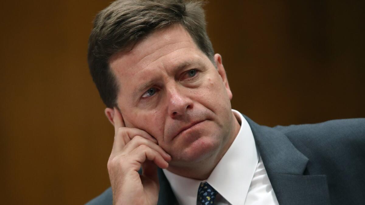 Jay Clayton, chairman of the Securities and Exchange Commission, said new rules will “enhance the quality and transparency” of services that financial firms provide clients, particularly when it comes to disclosing conflicts.