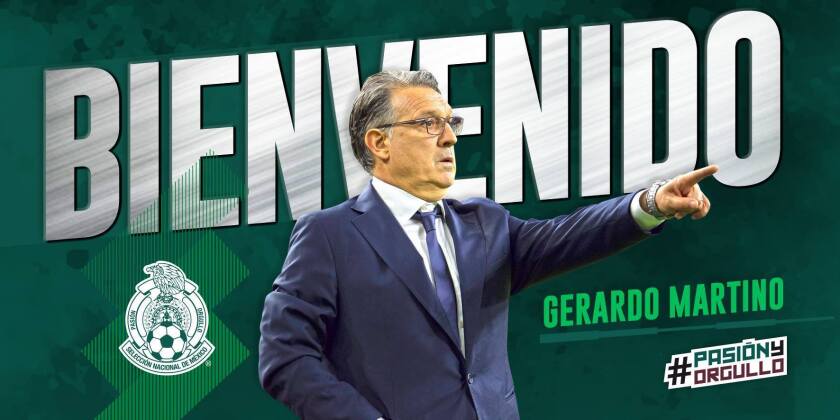 Así anunció la Federación Mexicana de Futbol la llegada del argentino Gerardo Martino al mando del Tri.