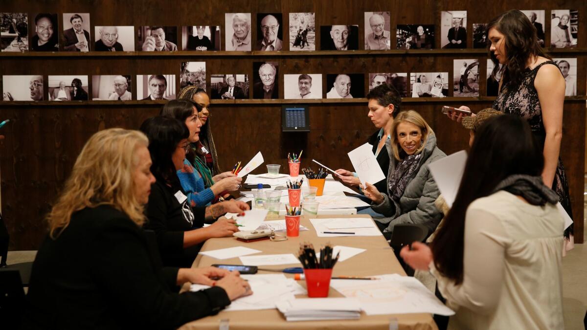 Quick, draw your date's face! Speed-dating singles were supposed to use short drawing exercises as their ice breakers at El Segundo Museum of Art. The only catch? No men showed up.