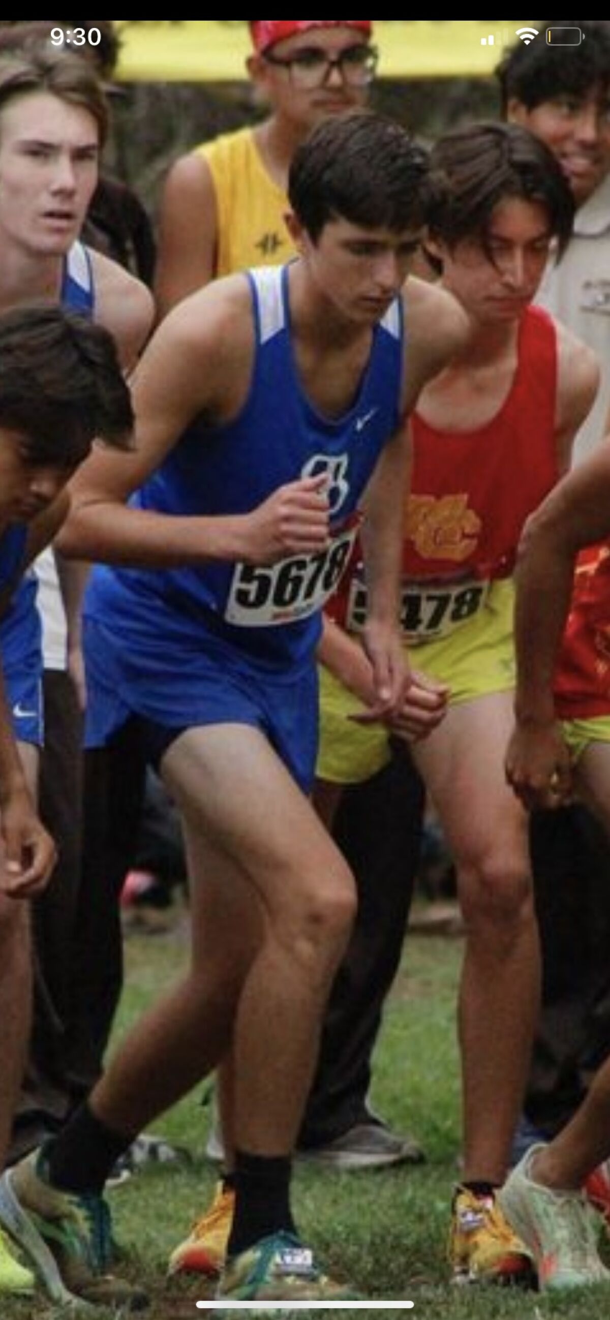 As a senior at RB High, Brandon Day has discovered a love for cross country.
