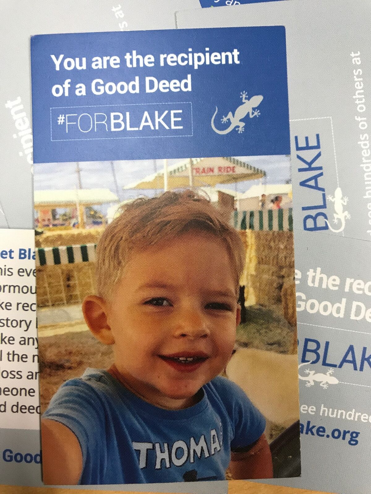 For Blake cards that can be given out with good deeds.