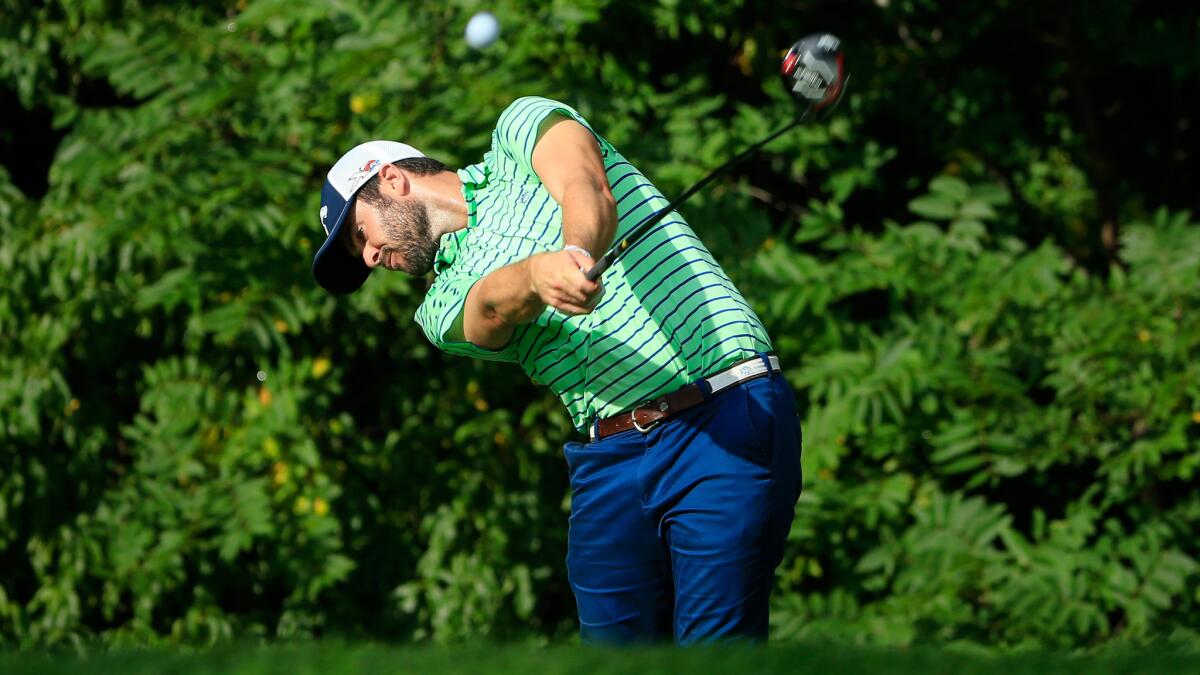 Wesley Bryan tees off at No. 2 during the second round of the John Deere Classic on Friday.