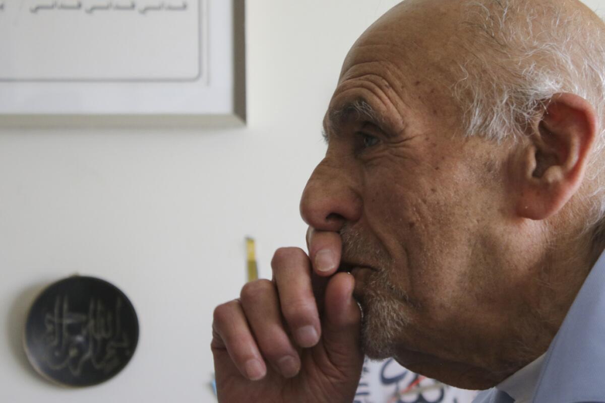 Dawud Assad, de 92 años, quien huyó de la masacre de Dair Yassin