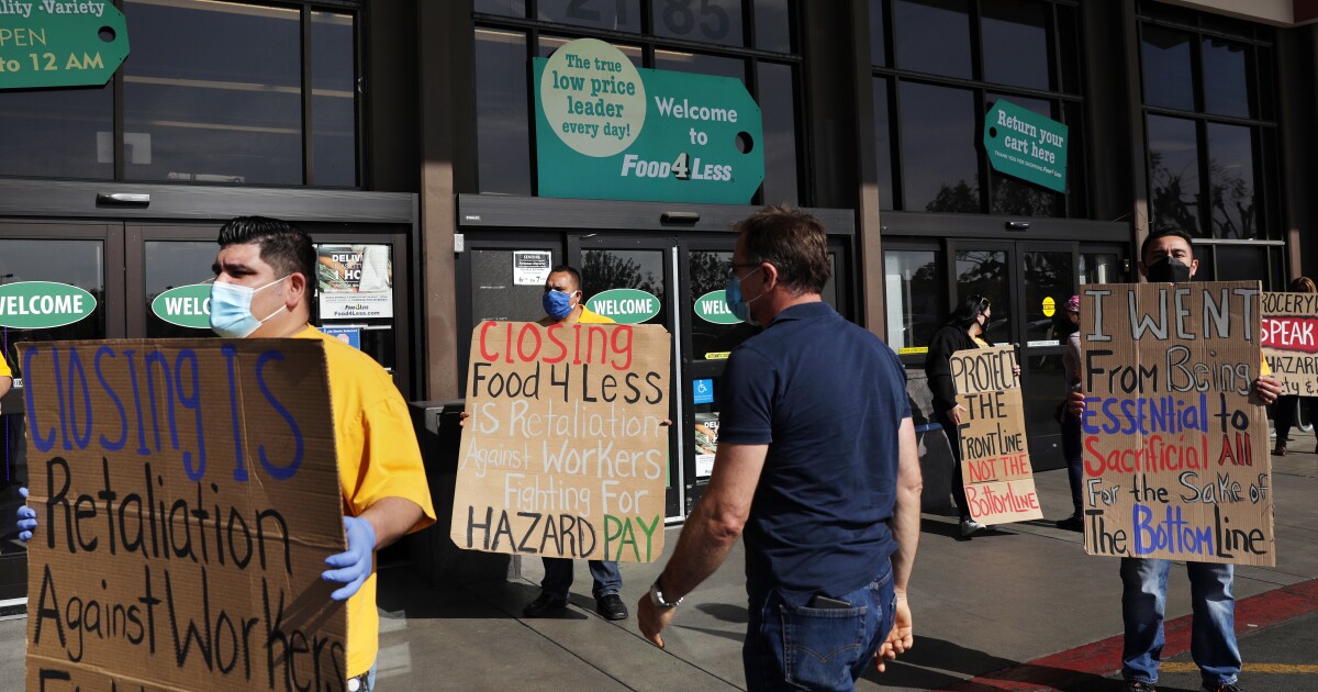 LA Ralphs and Food 4 Fewer places to close on hazard pay