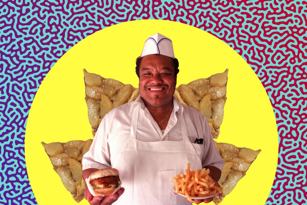 The Apple Pan manager Charlie Collins.