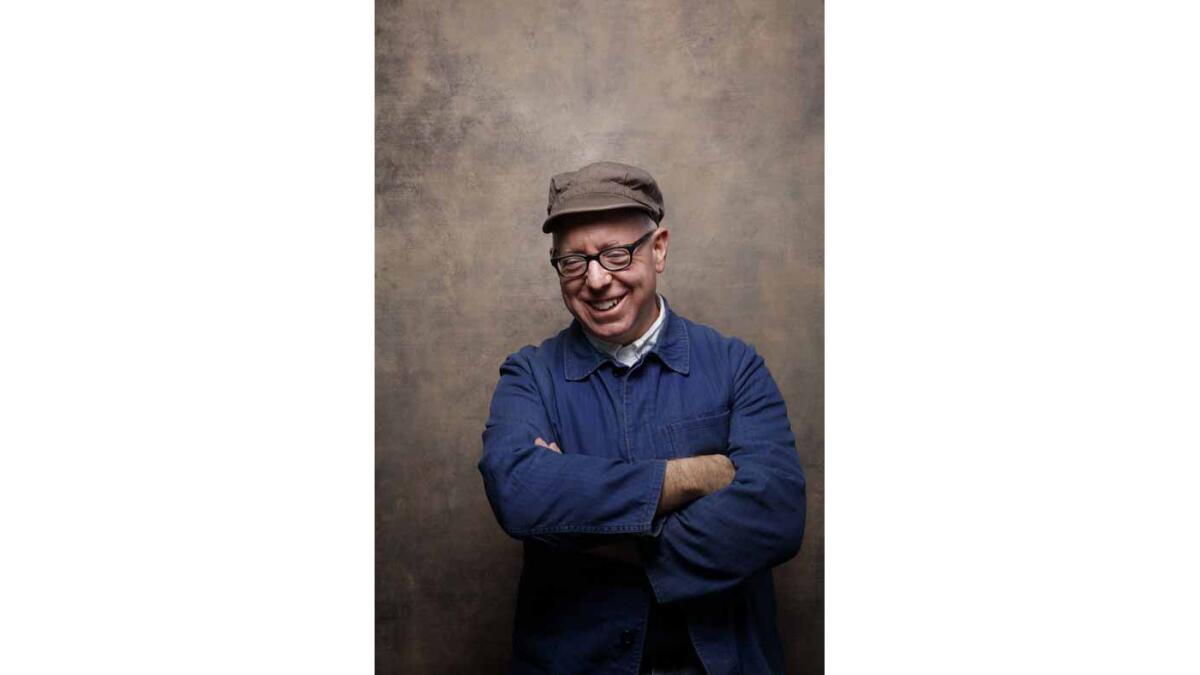 "Indignation" director James Schamus in the L.A. Times photo studio at the Sundance Film Festival on Jan. 23.