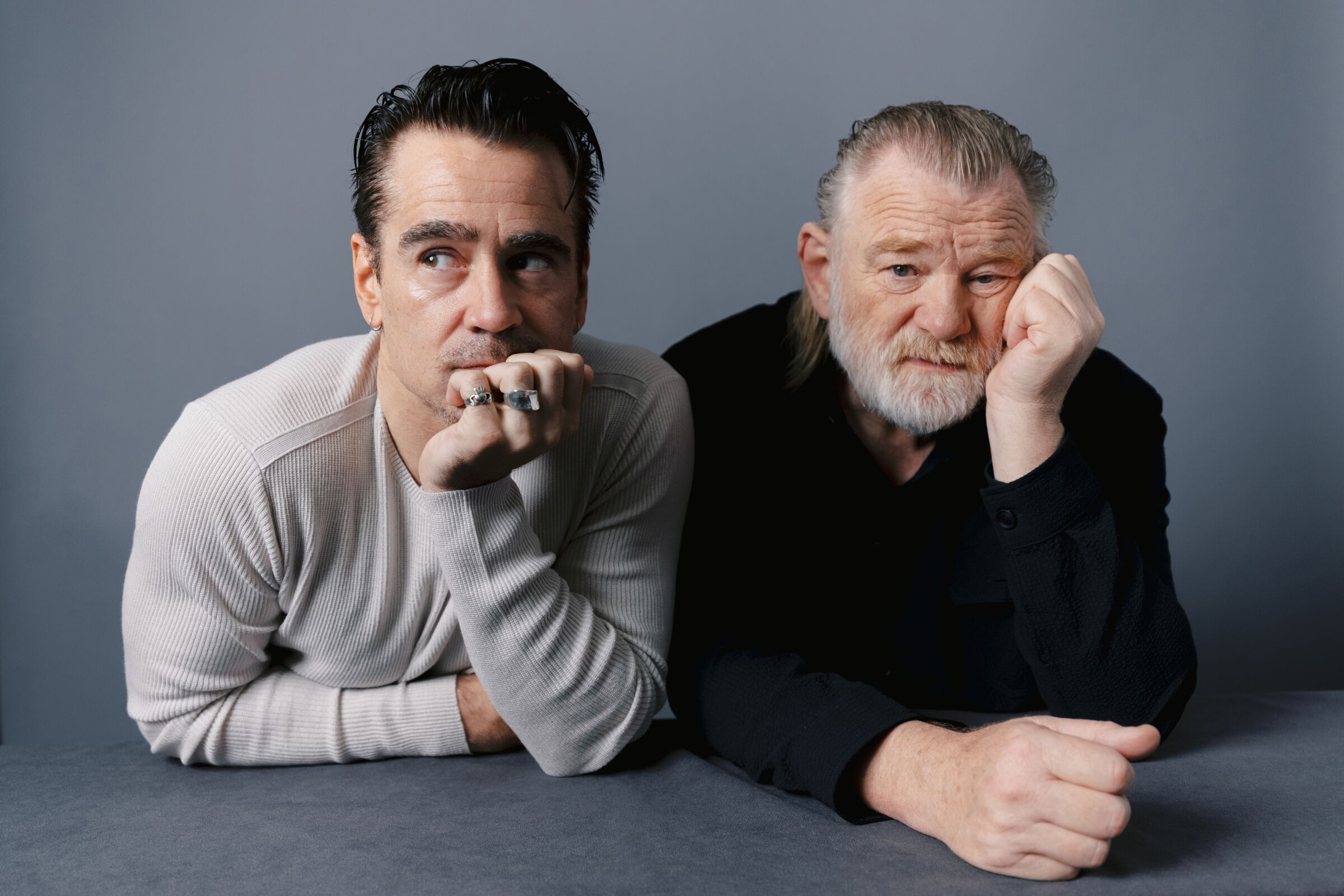 Colin Farrell, Brendan Gleeson debate that 'Banshees' ending - Los ...