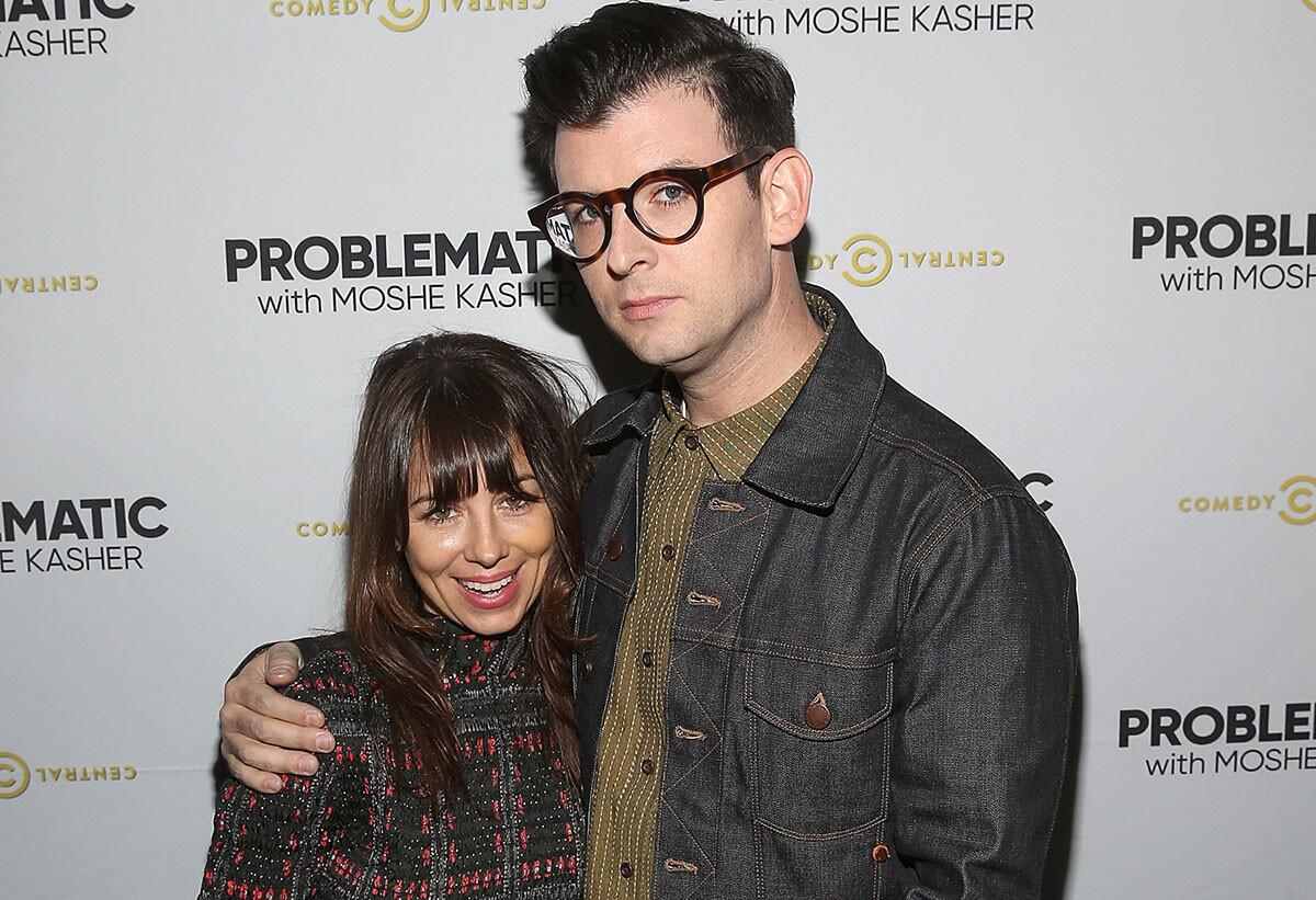 Natasha Leggero and Moshe Kasher. (Jesse Grant/Getty Images for Comedy Central)