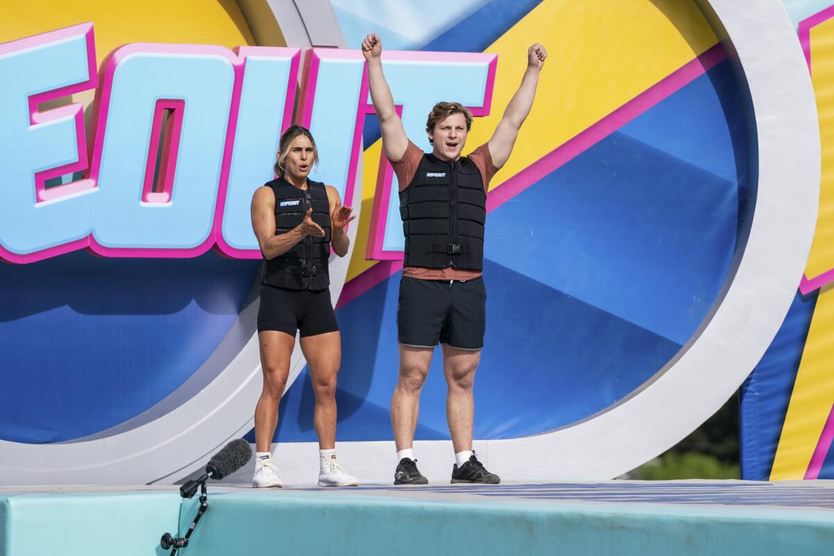 Kaitlyn Kassis and La Jolla Realtor Connor Nellans won the April 15 "Wipeout" episode and its $25,000 prize.