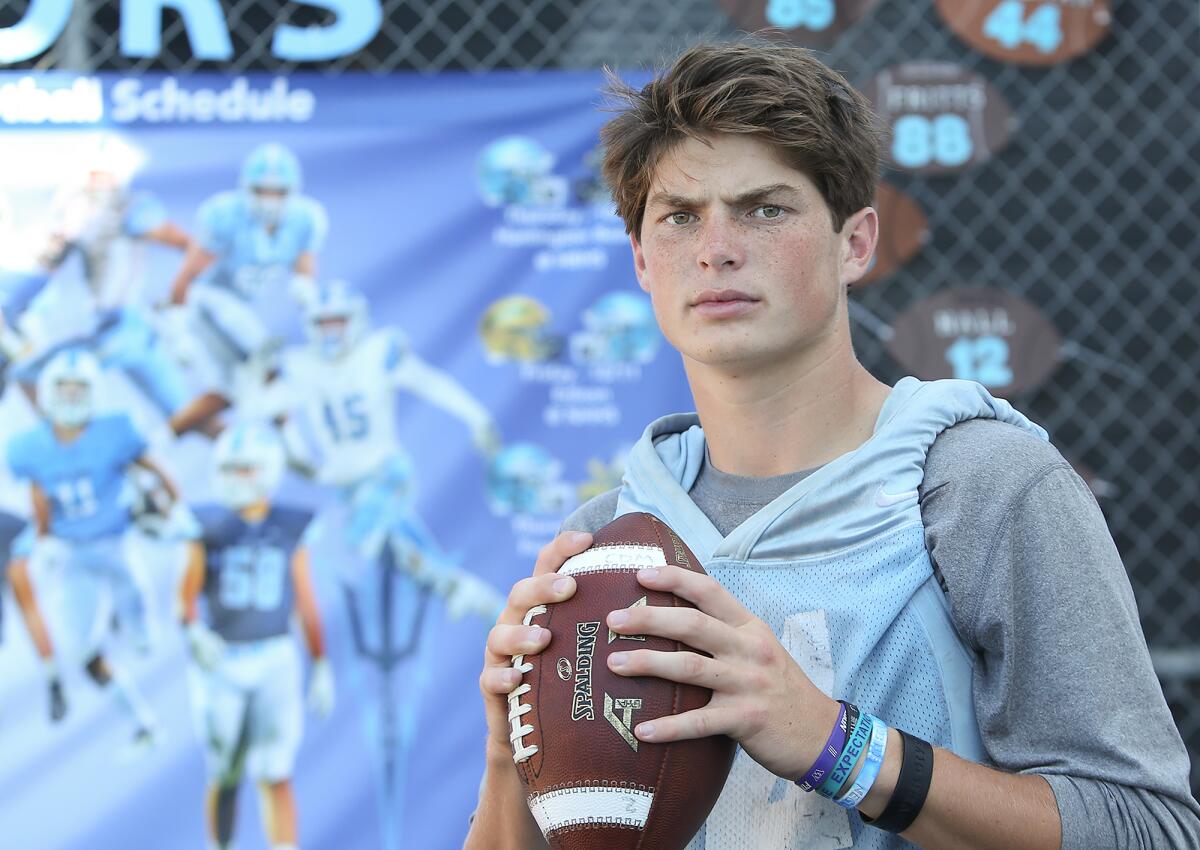 Corona del Mar High quarterback Ethan Garbers will be playing for a CIF-Southern Section Division 3 title on Friday.