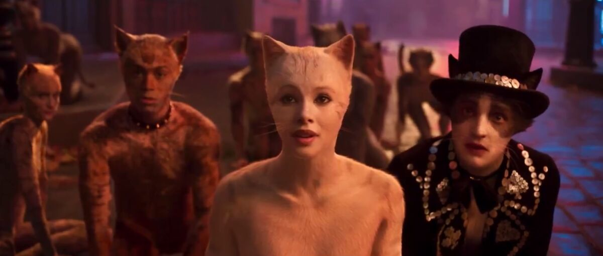 A scene from the trailer for "Cats."