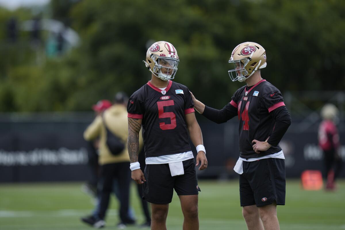 QB questions linger over 49ers headed into summer break - The San Diego  Union-Tribune