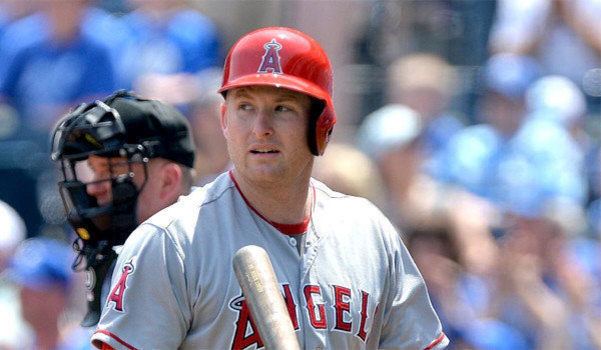 The Angels traded outfielder Mark Trumbo to the Arizona Diamondbacks as part of a three-team deal in exchange for Tyler Skaggs and Hector Santiago.