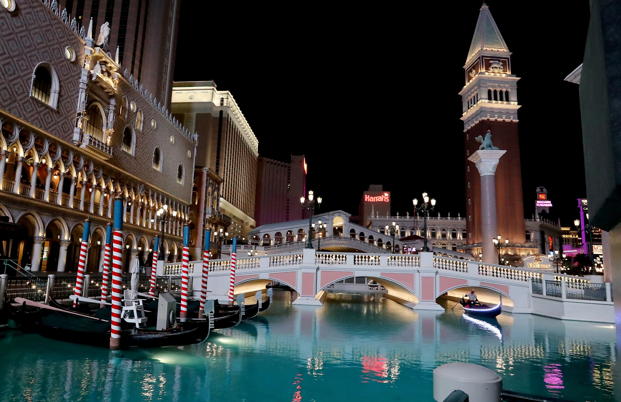 The lagoon at the Venetian Hotel in Las Vegas.