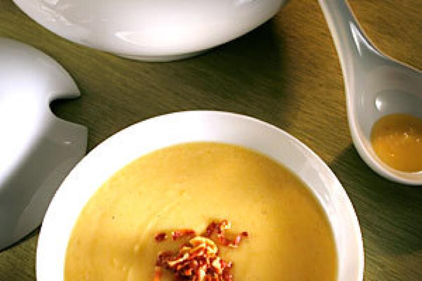 SUBTLE: Cream of parsnip soup.